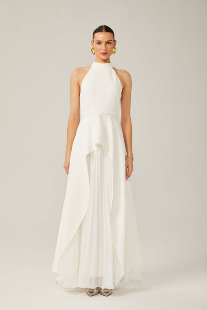 Tempted Halterneck Layered Long Dress