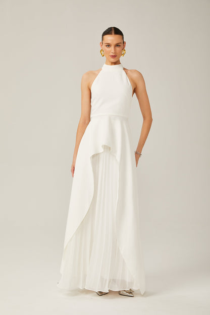 Tempted Halterneck Layered Long Dress