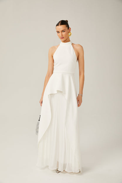 Tempted Halterneck Layered Long Dress