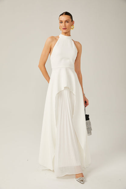 Tempted Halterneck Layered Long Dress