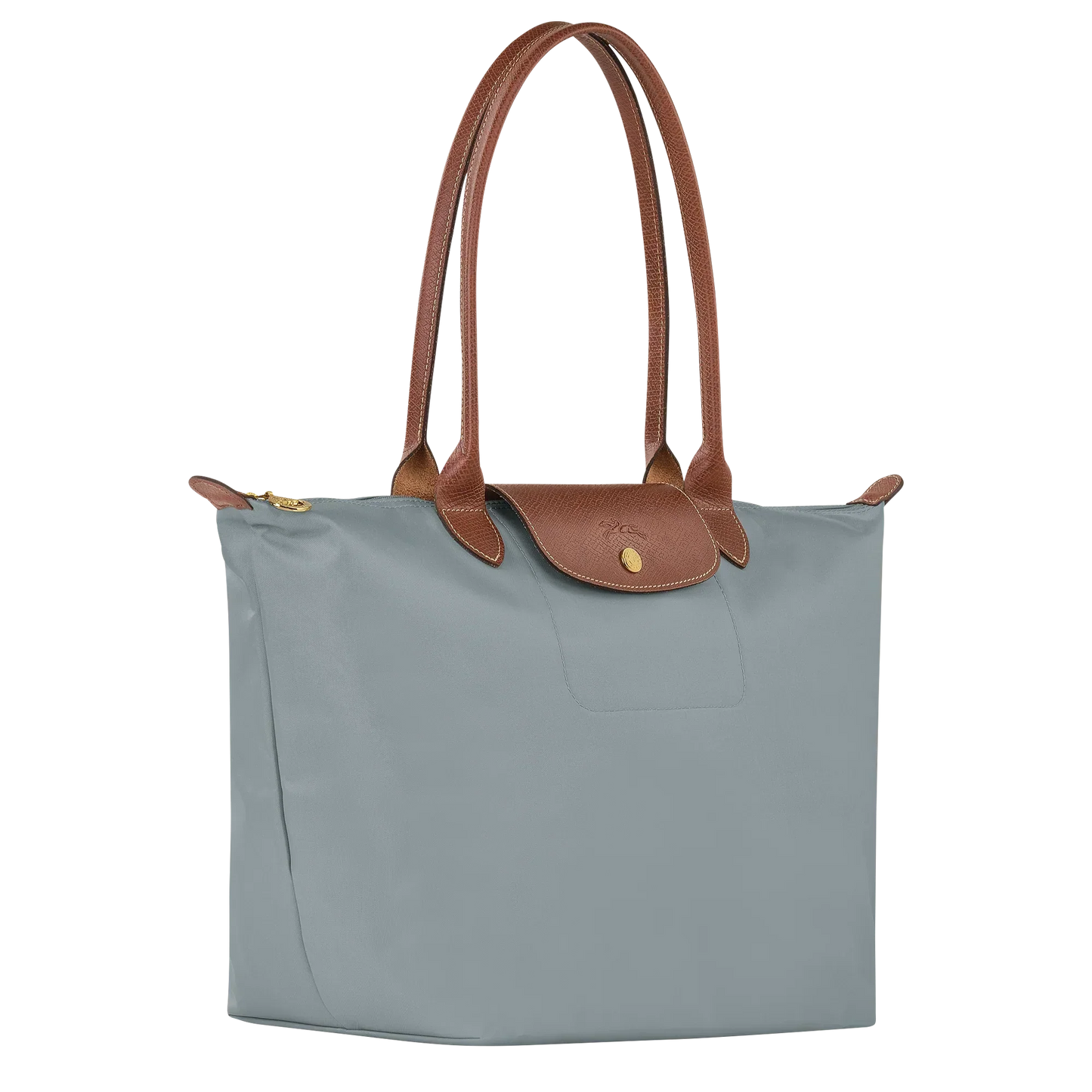 Longchamp – Large Le Pliage Bag, Steel